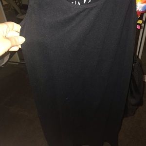 Black spandex dress